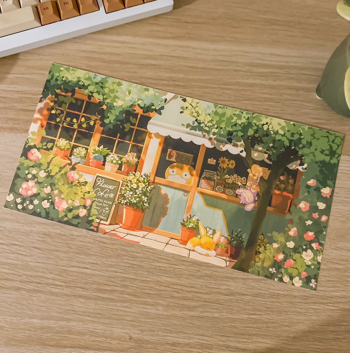 Flower Coffee Art Print