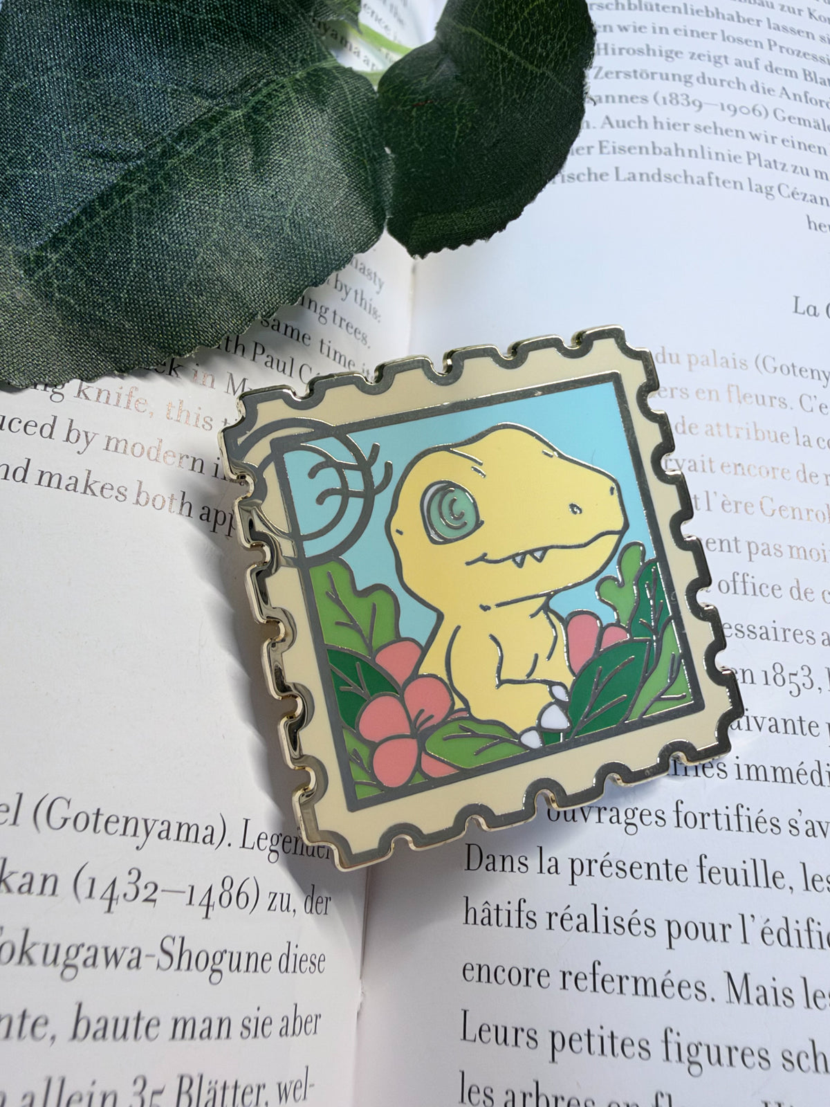 Agumon Stamp Enamel Pin