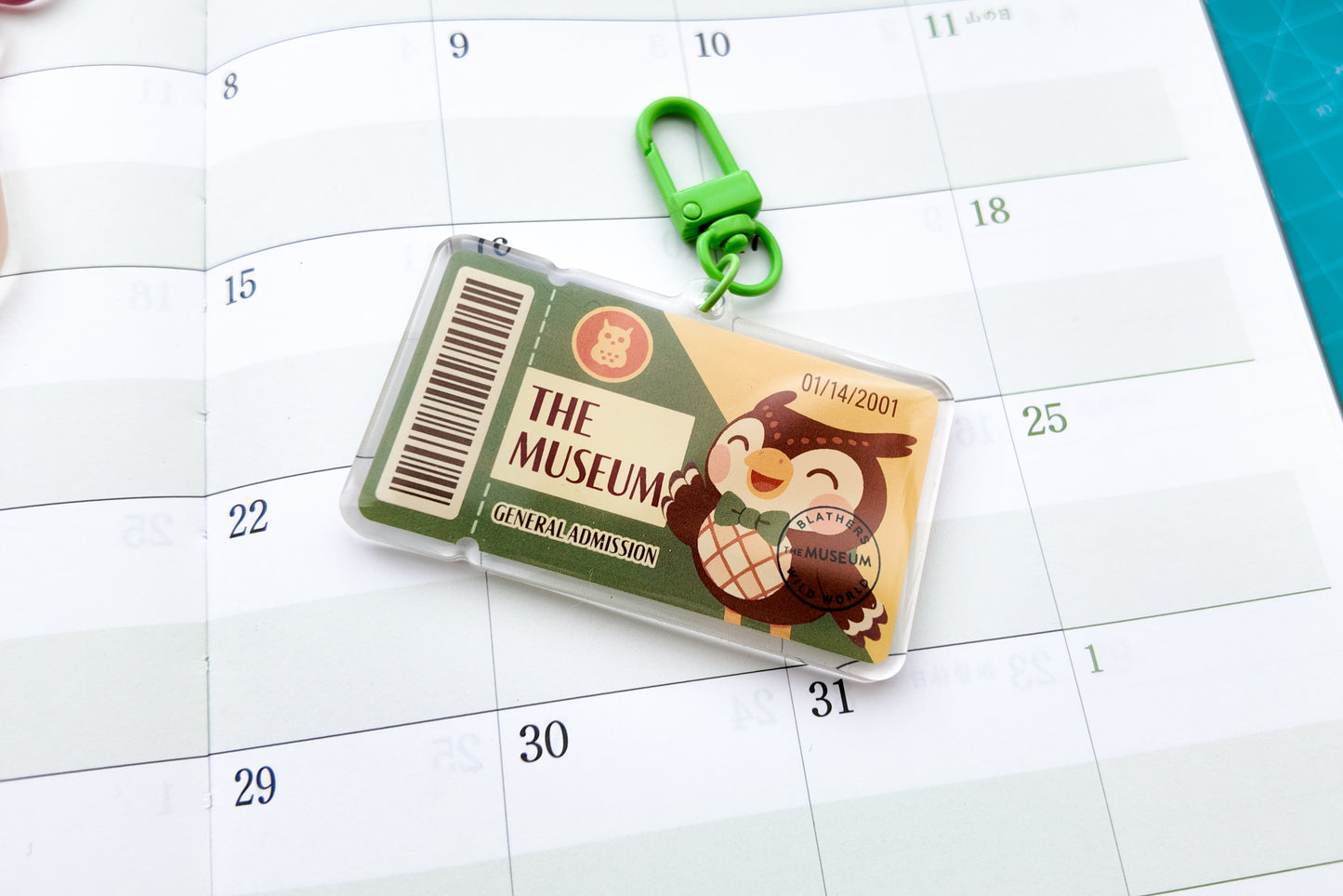 AC Museum Ticket Keychain