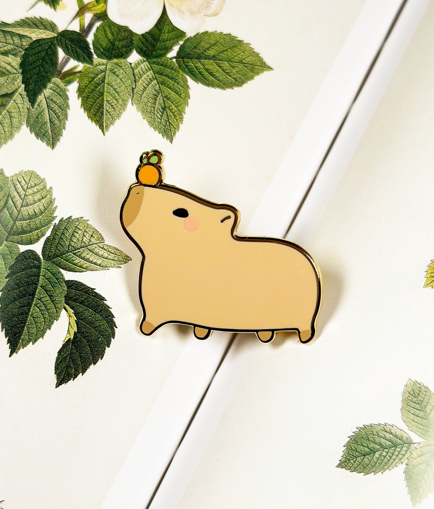 Capybara Enamel Pin