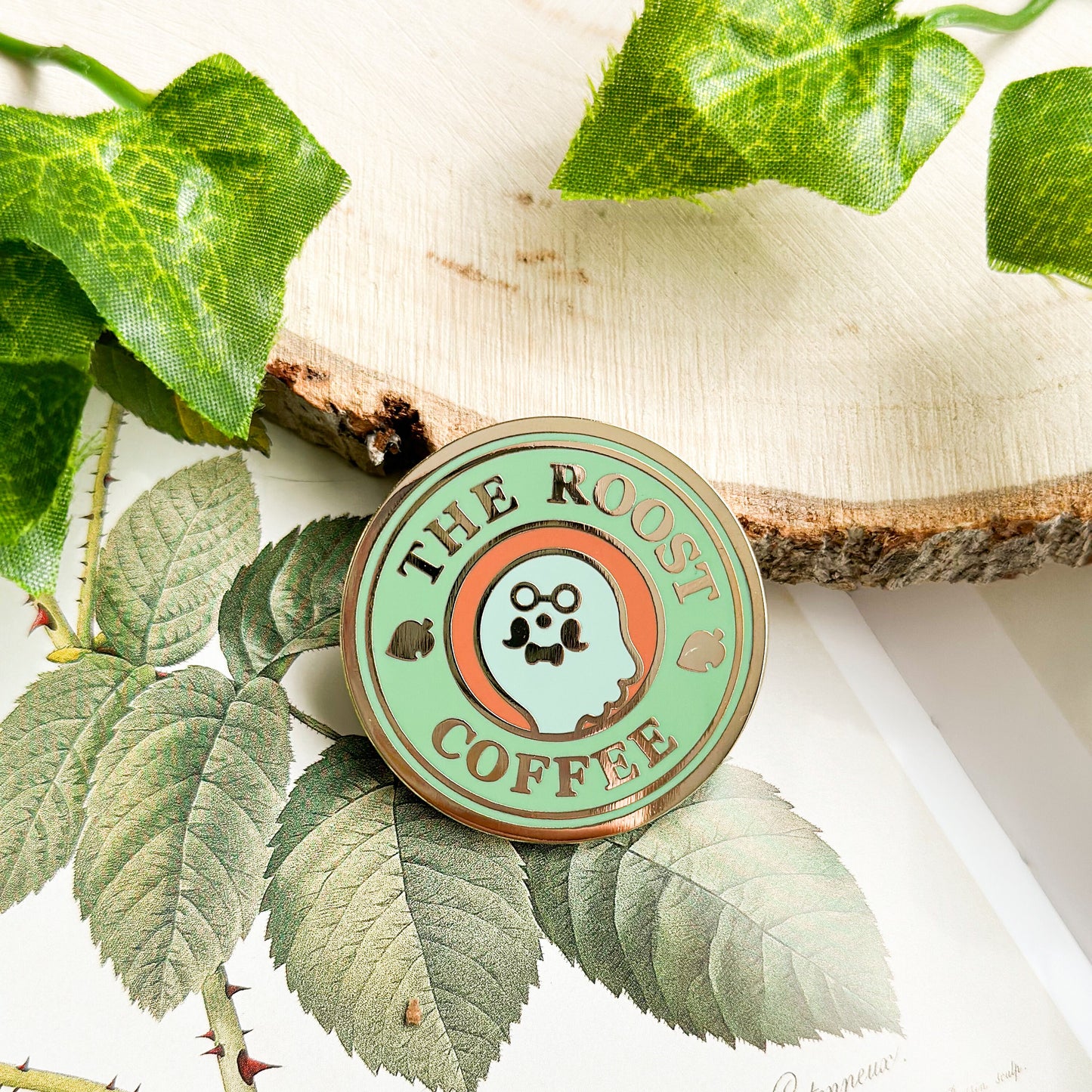 Animal Crossing The Roost Coffee Enamel Pin