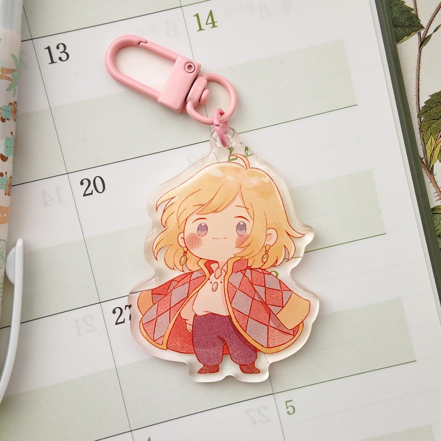 Cute Chibi Magician Boy Keychain