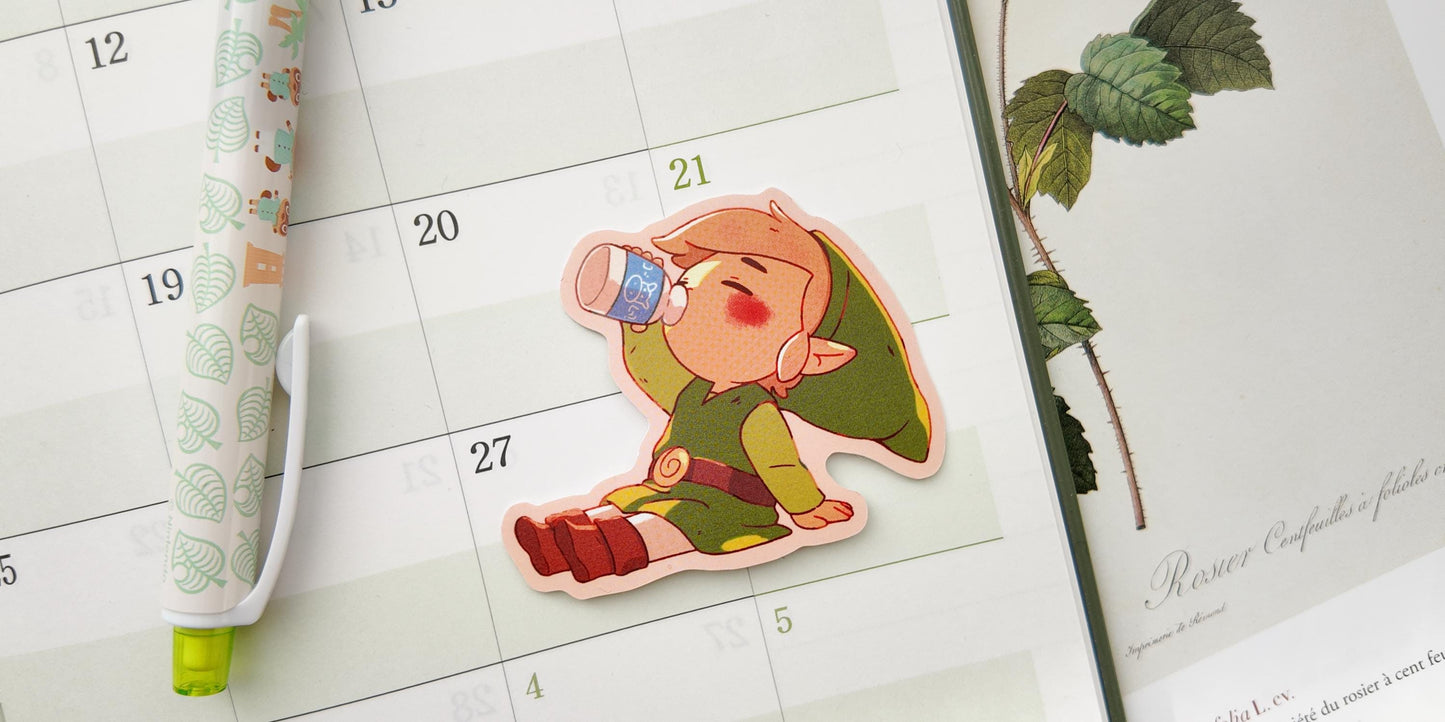 The Legend Of Zelda Link LonLon Milk Matte Vinyl Sticker