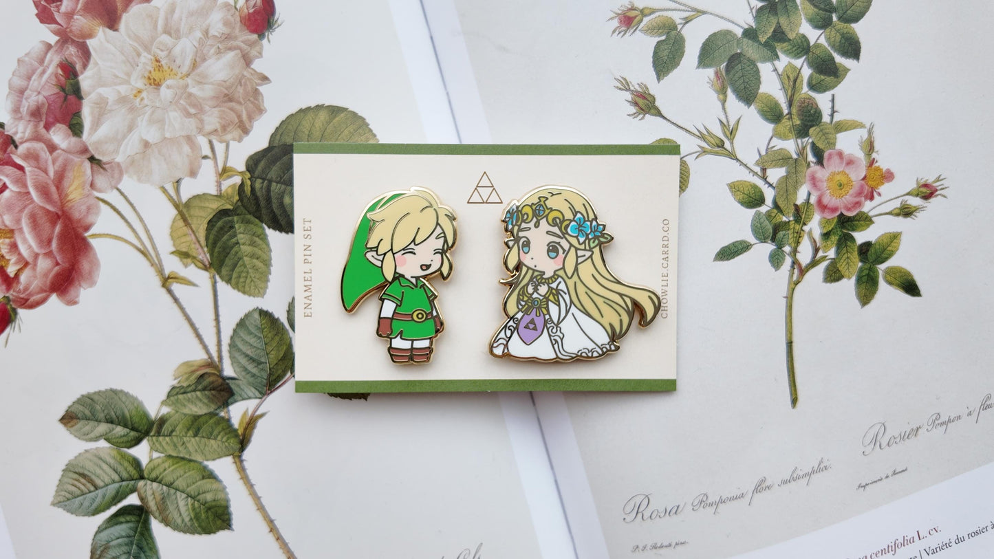 Zelda X Link Enamel Pin Set