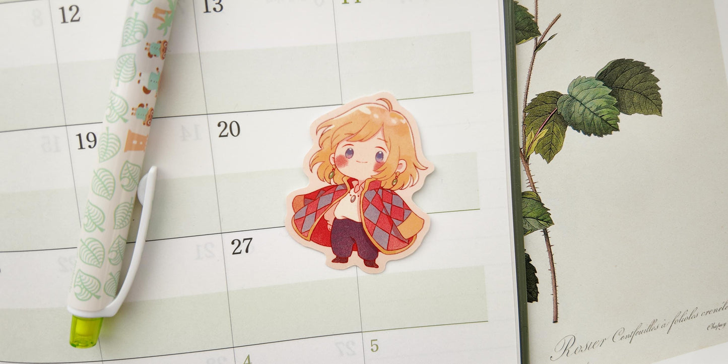 Cute Magical Boy Matte Vinyl Sticker