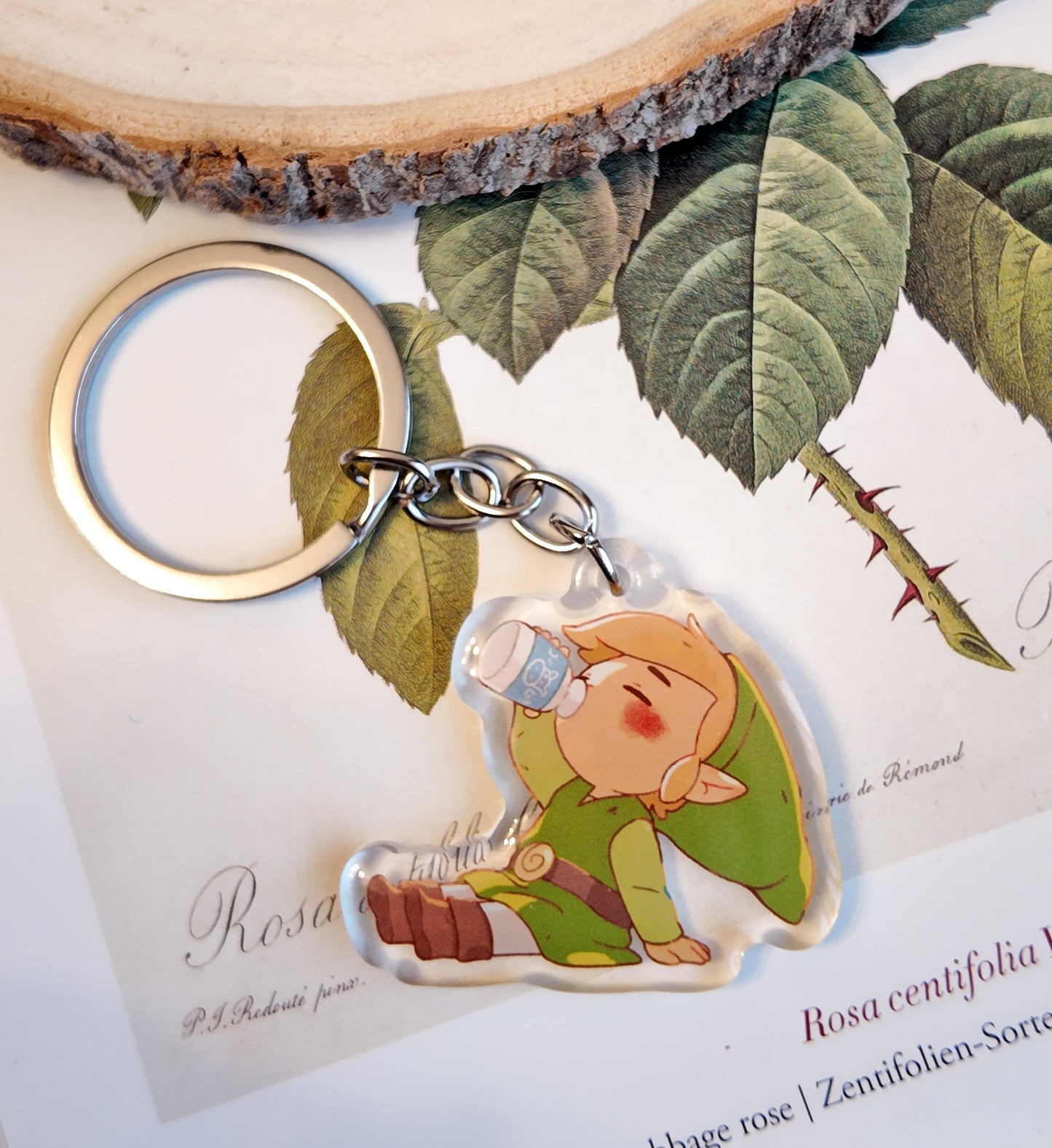 Link drinking LonLon Milk Keychain