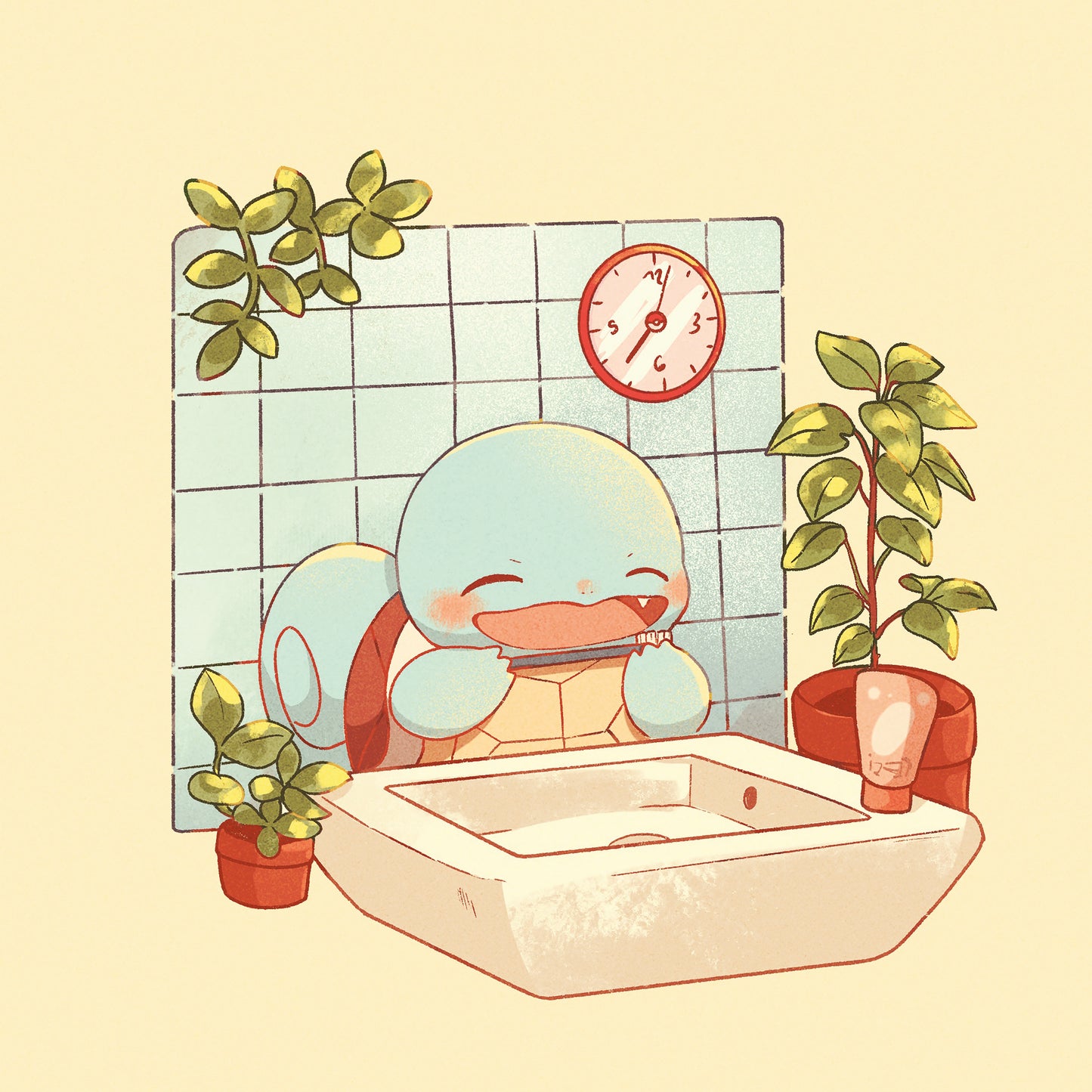 Pokemon Tooth Brush Prints