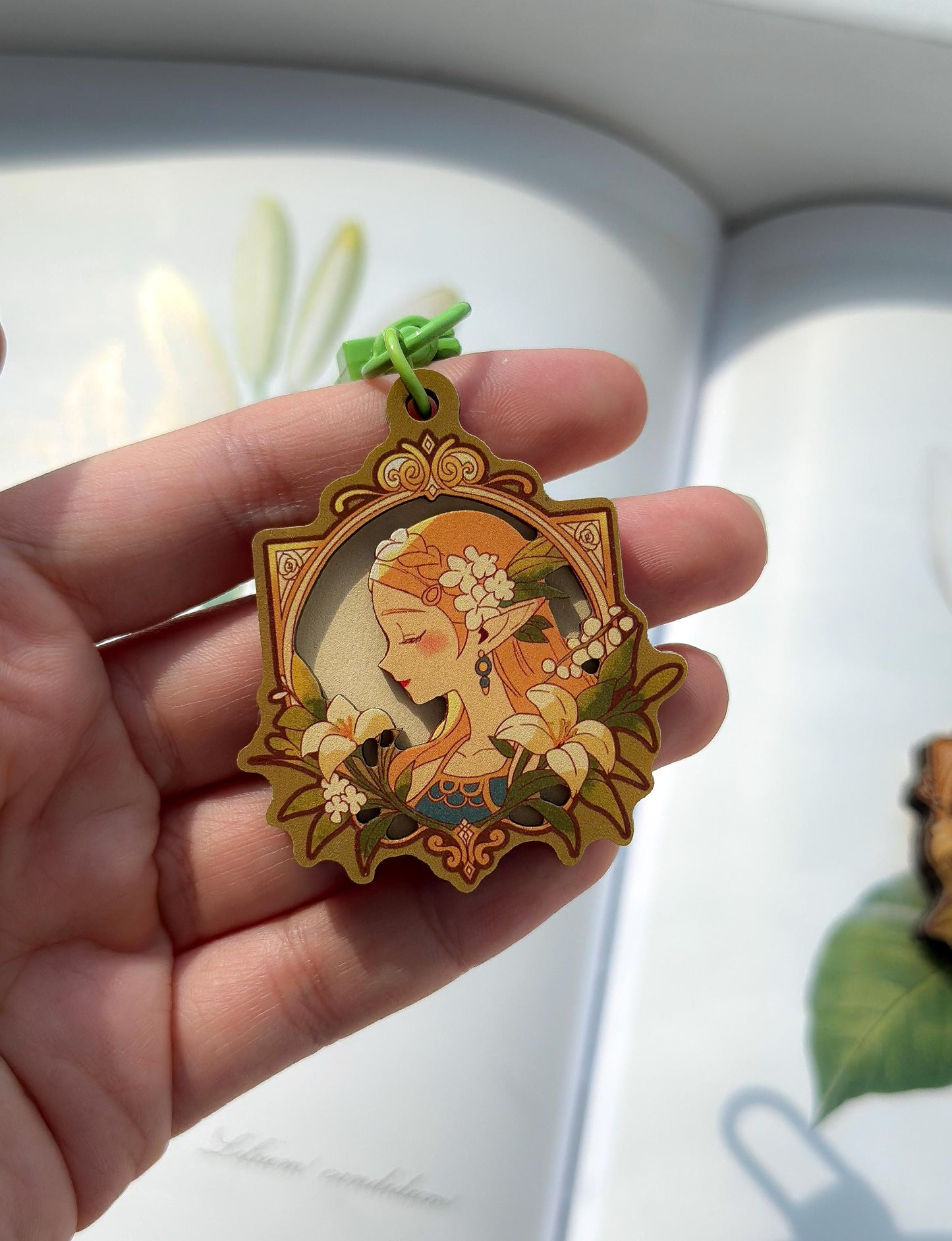 Zelda & Link Art Nouveau 3D Wood Charms