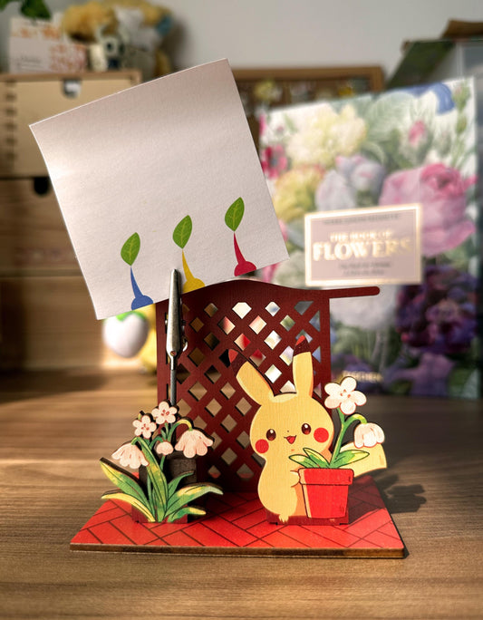 Pika Handmade Wooden Diorama Standee with Note Holder