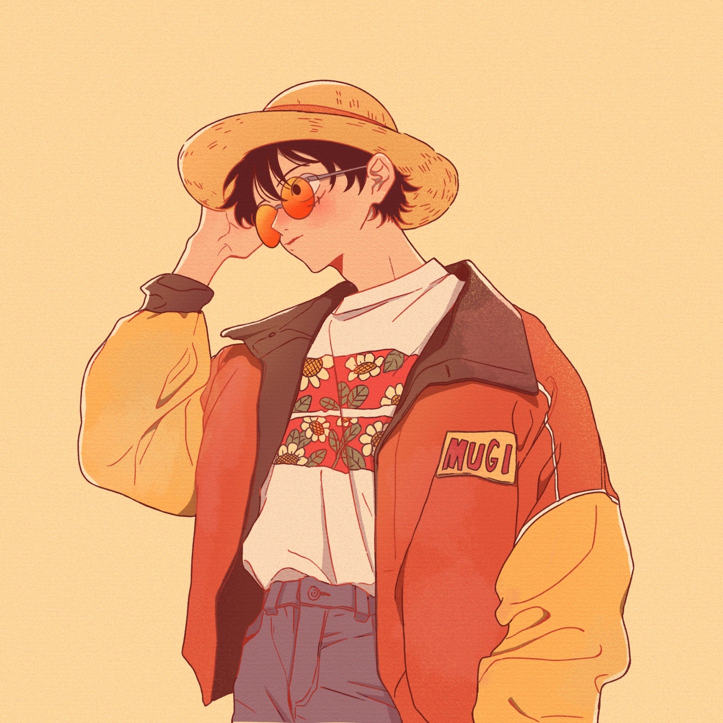 Fashion Luffy Art Print
