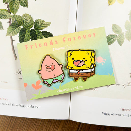 Friends Forever Enamel Pin Set