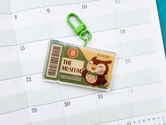 AC Museum Ticket Keychain