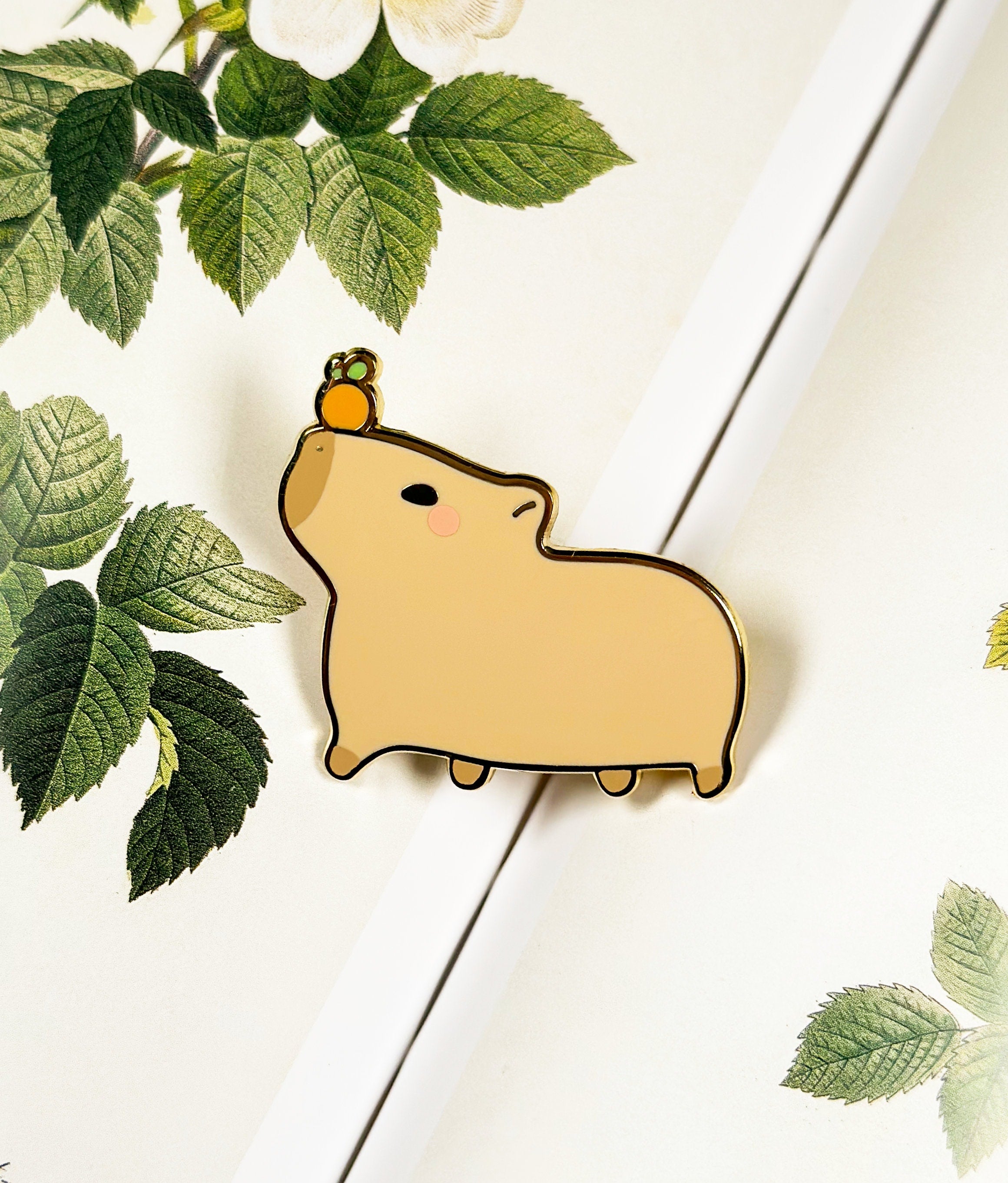Capibara Pin Capybara Enamel Pin – Chowlie