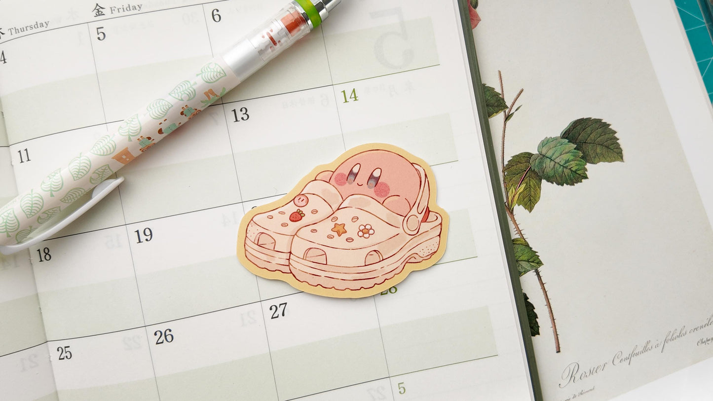 Kirby Crocs Matte Vinyl Sticker