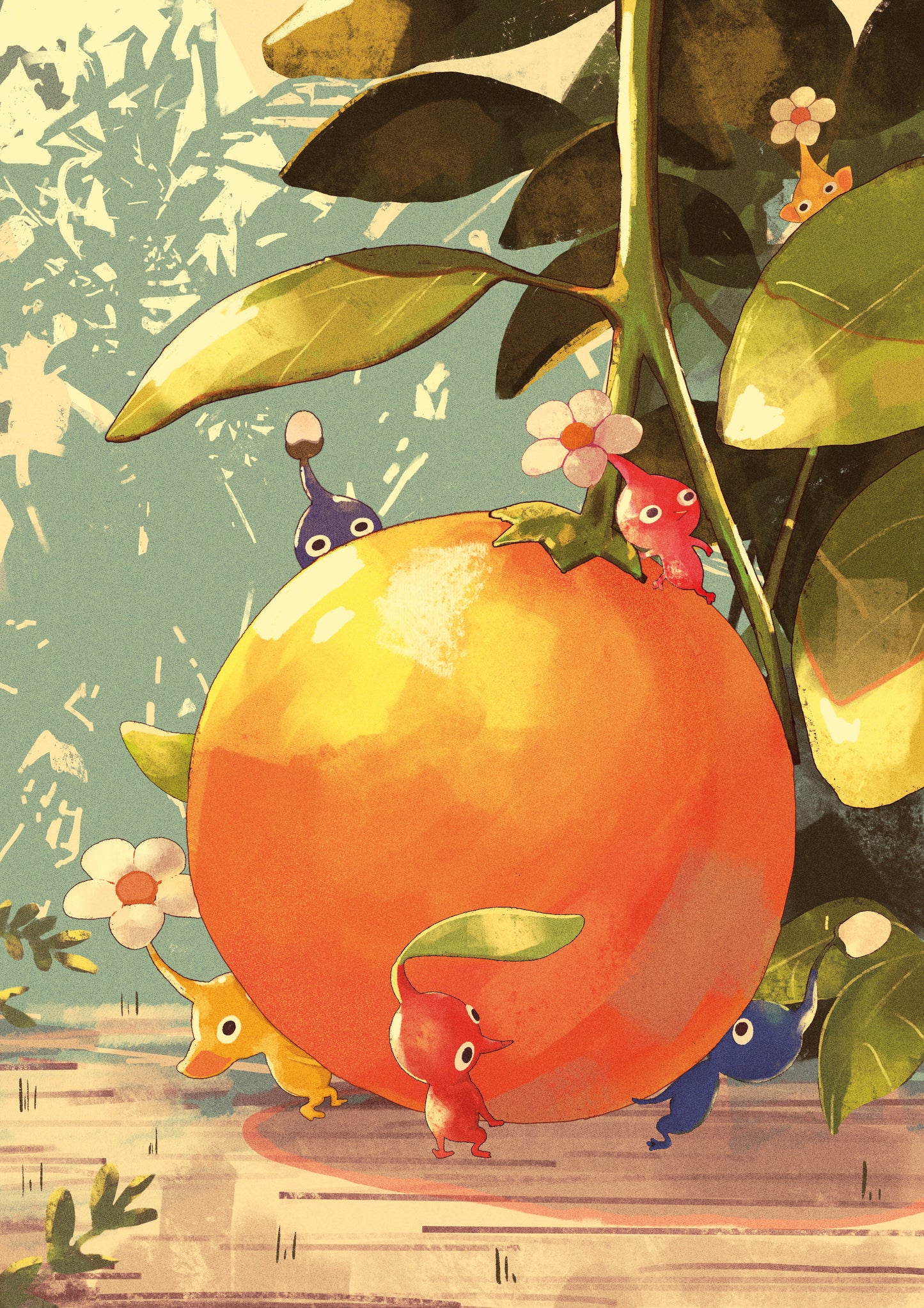 Pikmin Orange Art Print